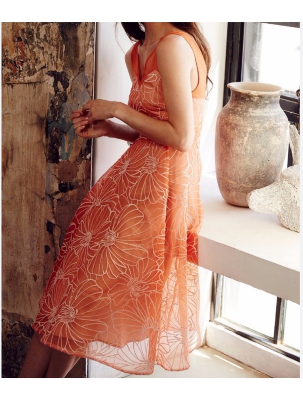 Anthropologie Moulinette Soeurs Calendula Dress Fit & Flare Sz 4